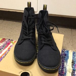 SOLD X Black Canvas Shoreditch Dr. Martens